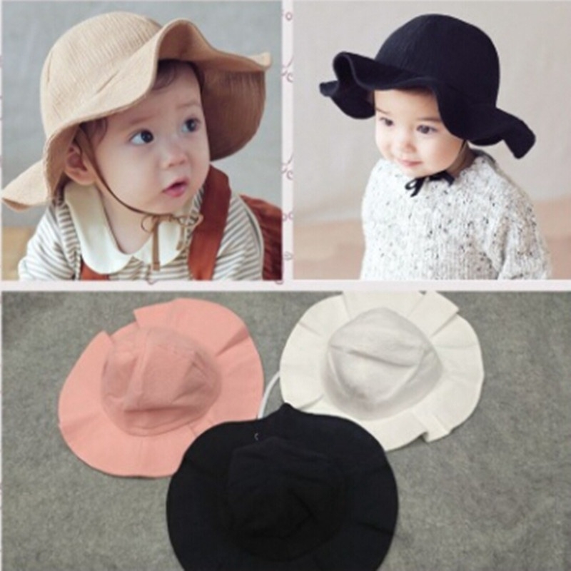 baby wide brim hat