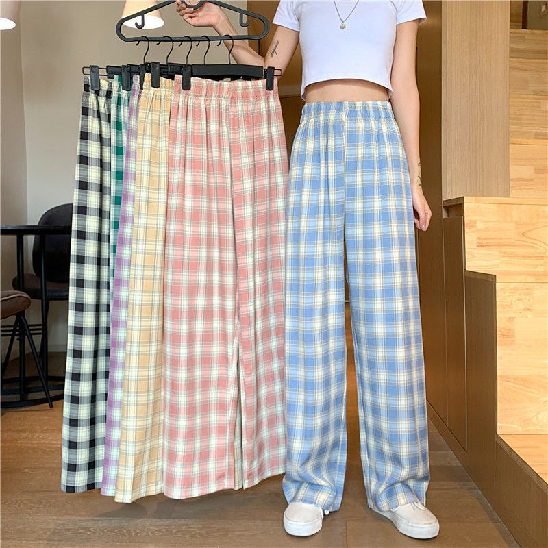 plaid skinny leg pants