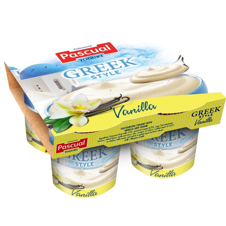 Pascual Greek Style Vanilla Yogurt (4 x 100g) Shopee Philippines