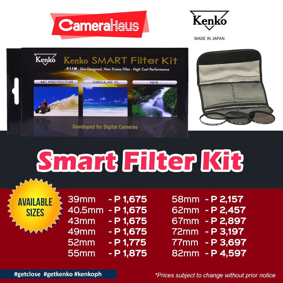 KENKO SMART Filter Kit 49mm CAMERAHAUS Shopee Philippines