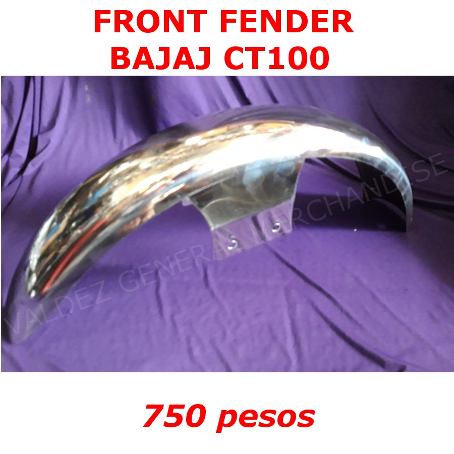 bajaj ct 100 front mudguard price