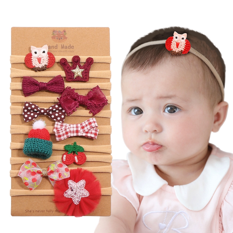 infant red headband