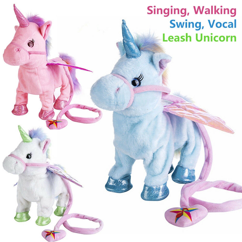 walking singing unicorn toy