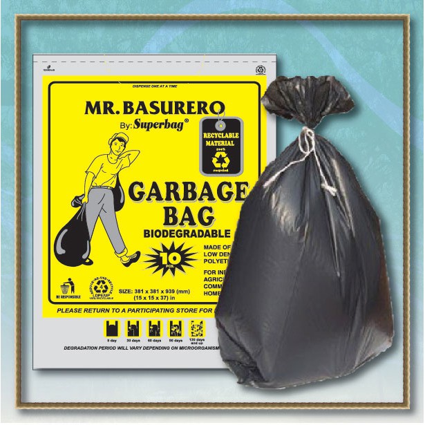 [Size Large & XL] GARBAGE BAG Mr. Basurero Oxodegradable (PACK OF 10