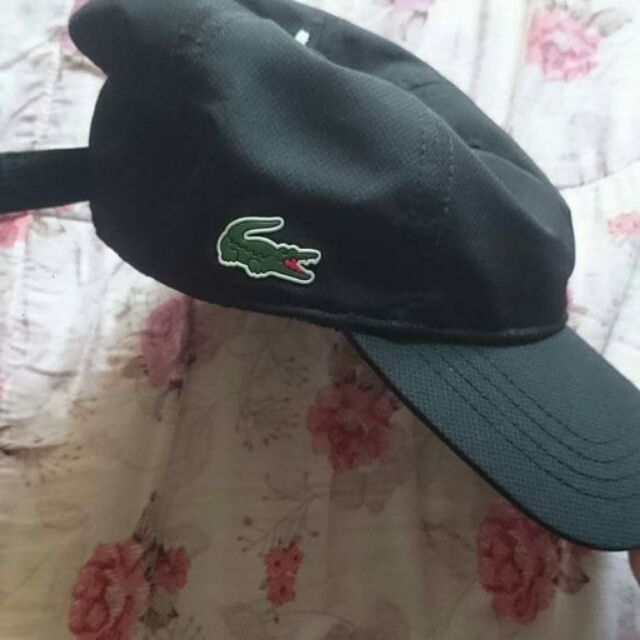 mens black lacoste cap