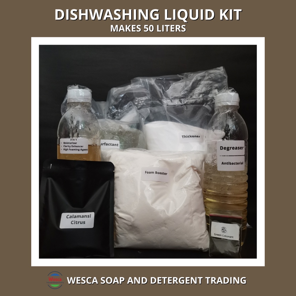 PREMIUM DISHWASHING LIQUID KIT 50 LITERS YIELD | Shopee Philippines