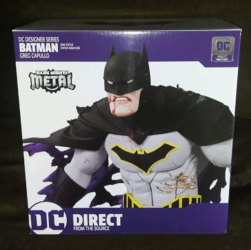 DC Designer Series Metal Batman by Greg Capullo Mini Statue | Shopee  Philippines