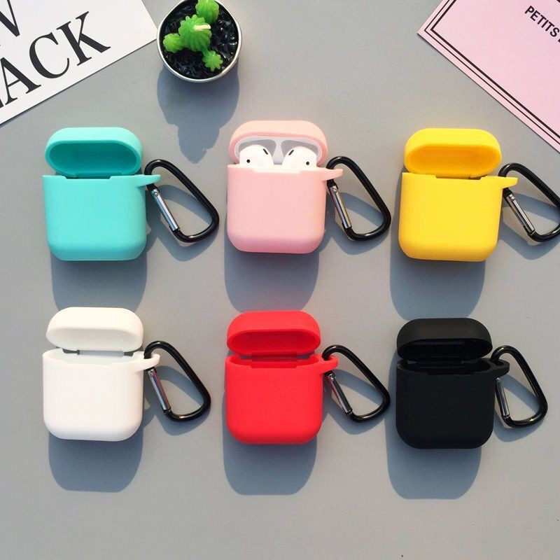 ◐✒☬AirPods Case i12 Earphone Protective Silicone Covers Color with Carabiner | Shopee Philippines