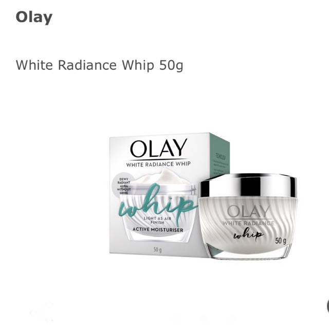 olay radiance whip