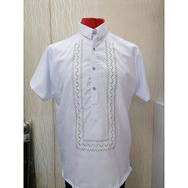 Polo Barong/ Office Barong (Hugo boss) COMPUTERIZED EMBROIDERY | Shopee ...