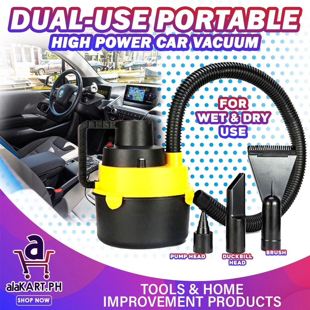12V NEW HighPower Car Vacuum Cleaner Portable Wet /Dry DualUse Super