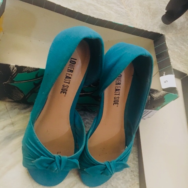 turquoise heels payless