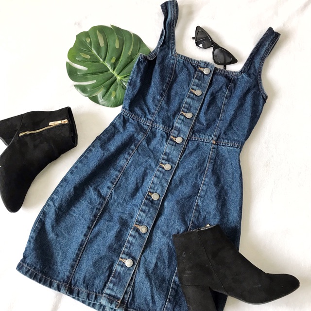 denim dress shopee