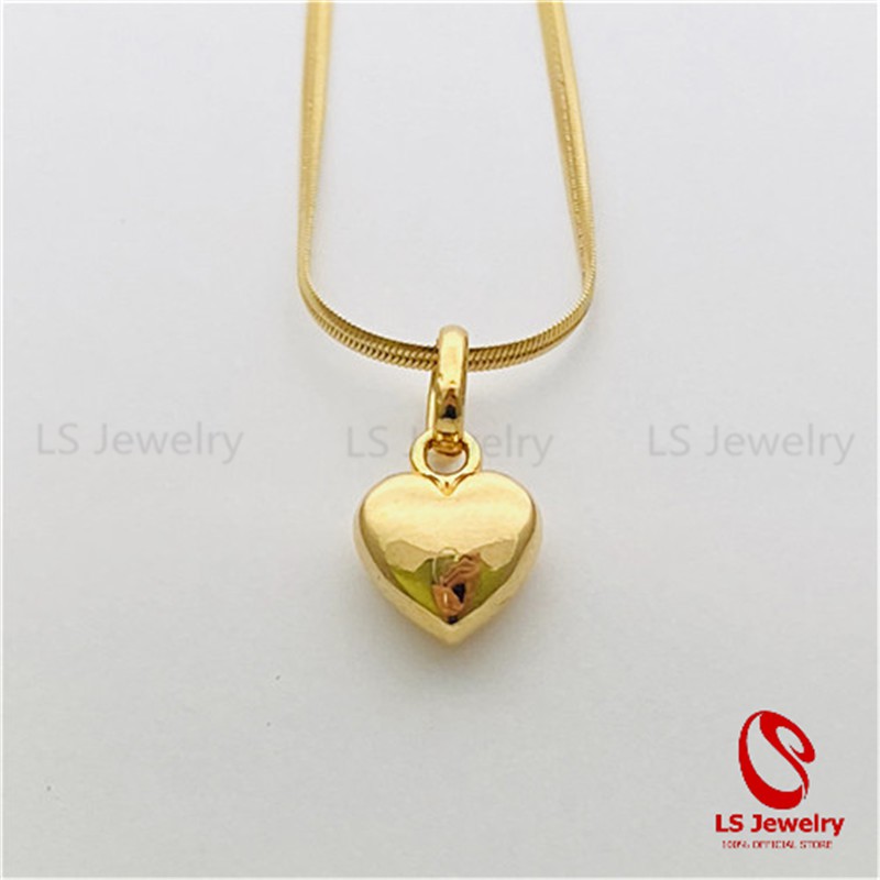 LS Jewelry 18K Gold Plated Pendant Necklace for Women 99 Shopee
