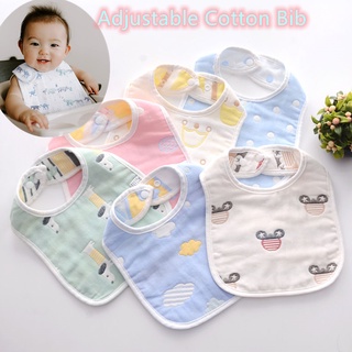 Newborn Baby 6 Layers Thick Soft Absorbent Cloth Bib for Baby Reusable Breathable Bib