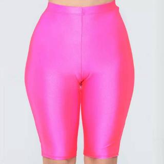 bright biker shorts