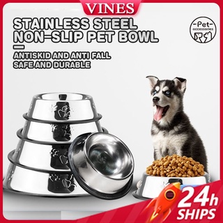 [Fast Shipping ]Pet Bowl Dog Bowl Dog Food Bowl Stainless Dog bowl water bowl Cat bowl Durable bowl