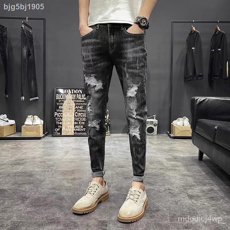 PH D Cultivate one's morality design Fashion ripped jeans man maong ...