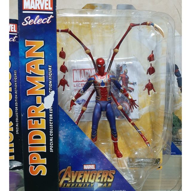 marvel select iron spider infinity war