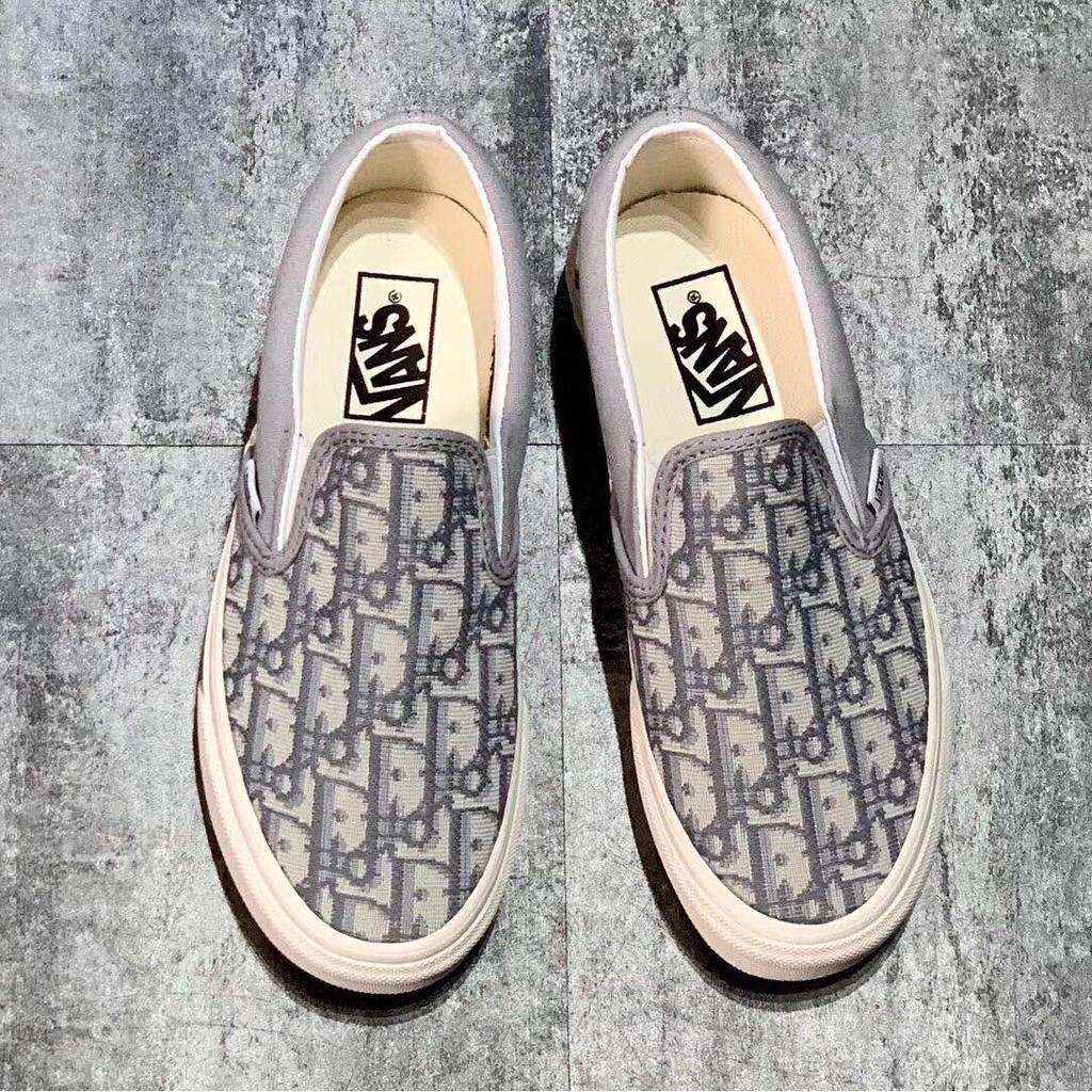 vans dior slip on
