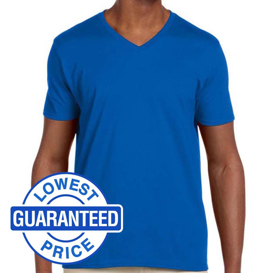 royal blue vneck tshirt