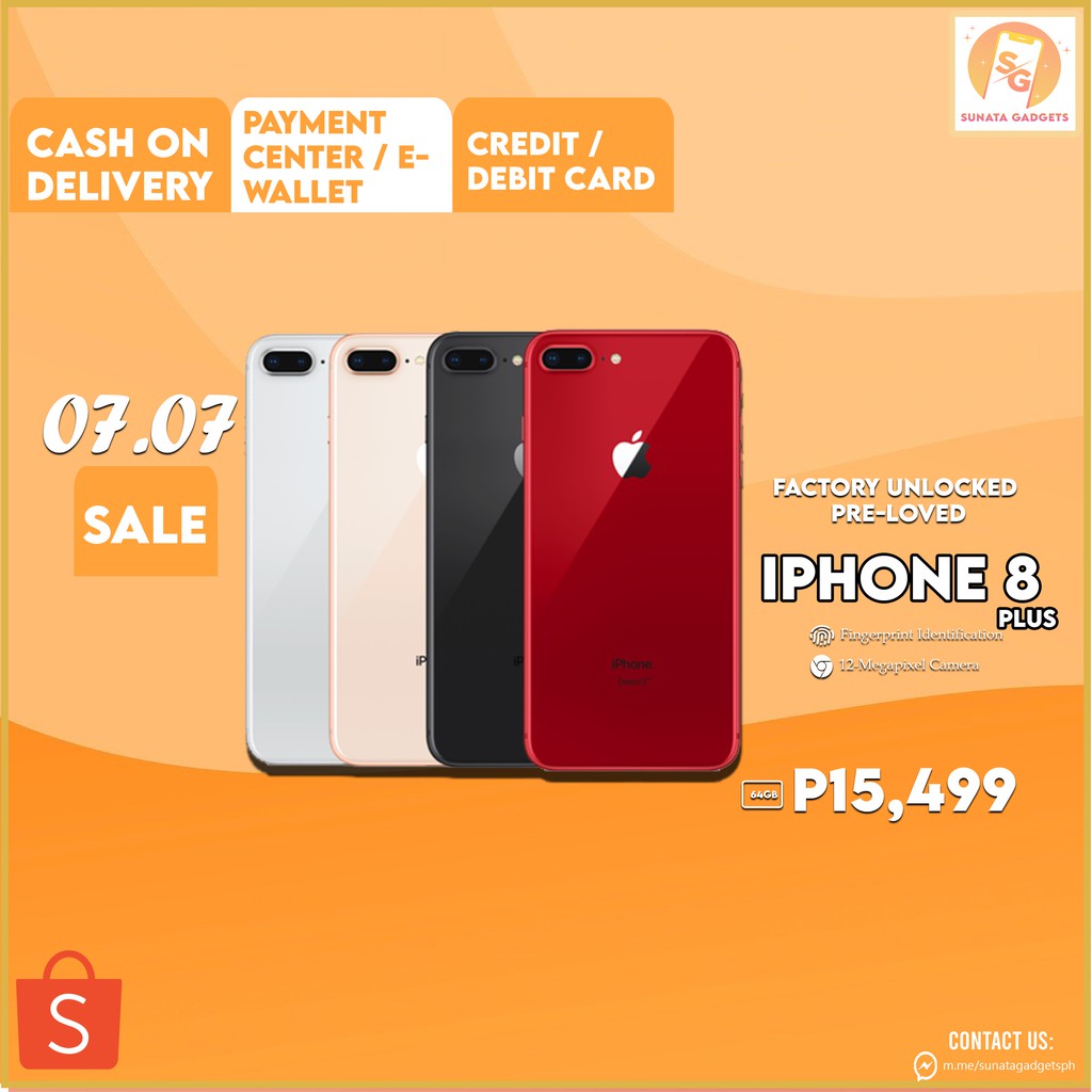 iPhone 8 PLUS 64GB/256GB Factory Unlocked Shopee Philippines