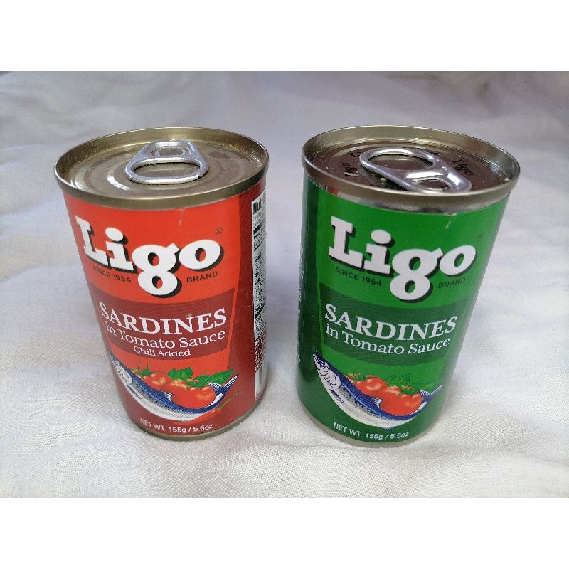 Ligo Sardines Easy Open Can 155g ( Red and Green) Shopee Philippines