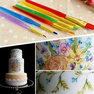 6 Pcs Cake Icing Decorating Painting Brush Fondant Sugarcraft Diy Tool