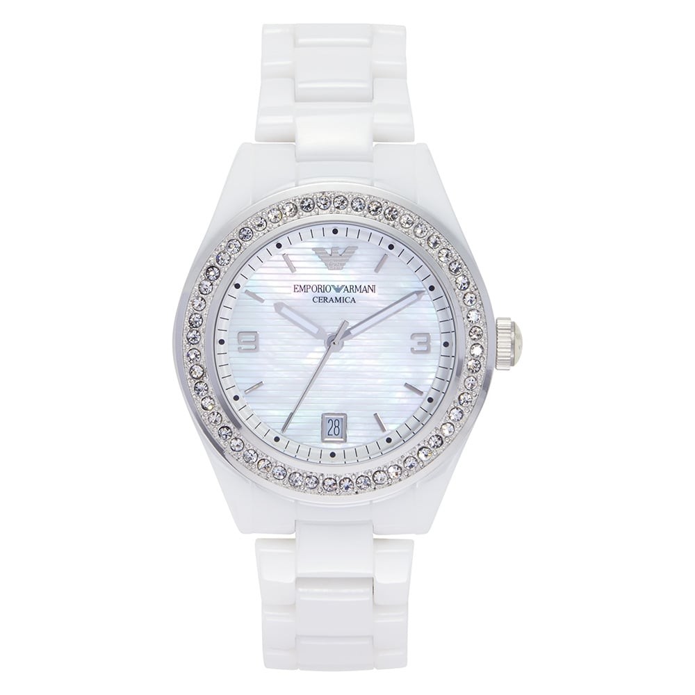 emporio armani ceramica ladies watch
