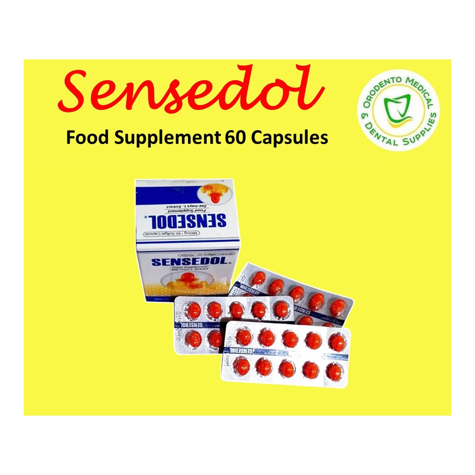 Sensedol Food Supplement 660mg Soft Gel Capsule Expiration Date December 2023 Shopee Philippines