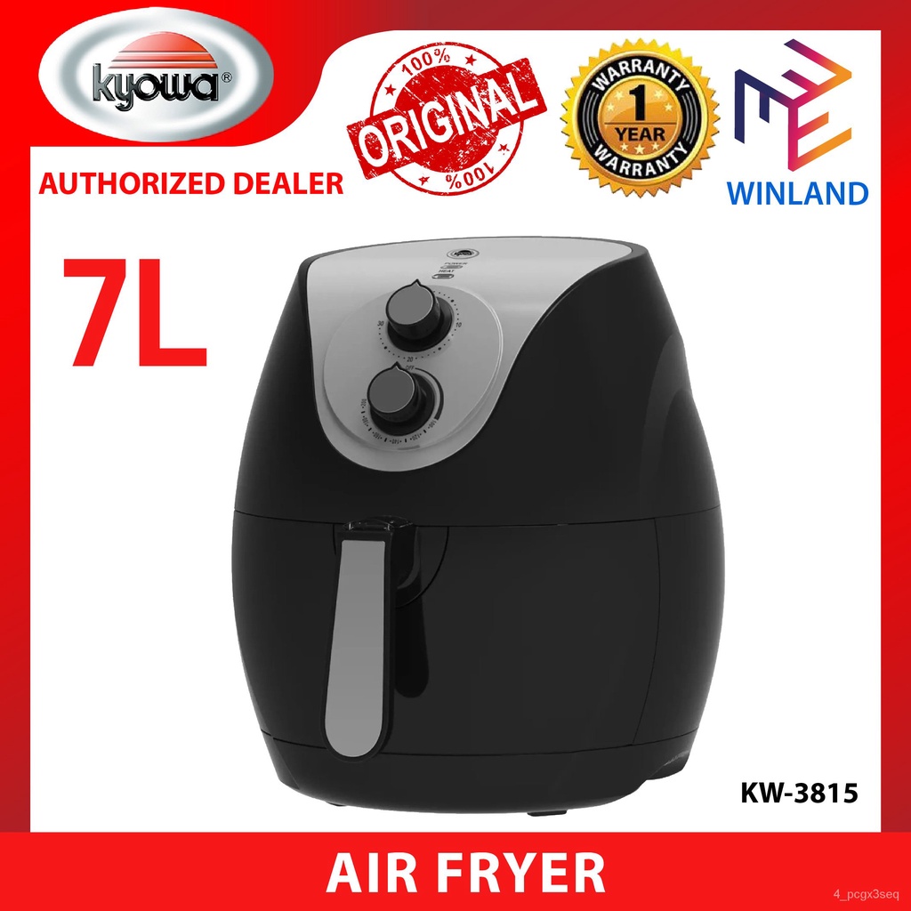 KYOWA Original Air Fryer Bake Roast Toast Fry 7Liters (Black) KW3815