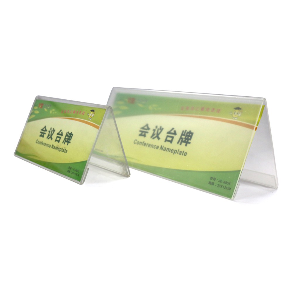 Acrylic Conference Table Board Stand Standee Display Name Seat Card