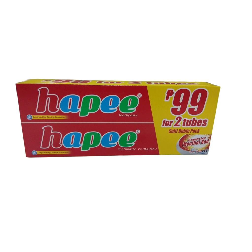 Hapee Toothpaste Emr Double Pack 90mL Shopee Philippines