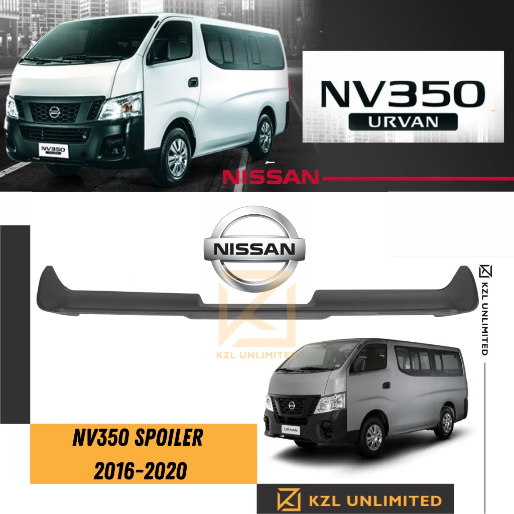 Spoiler Nissan Urvan Nv Rear Window High Roof Matte Black