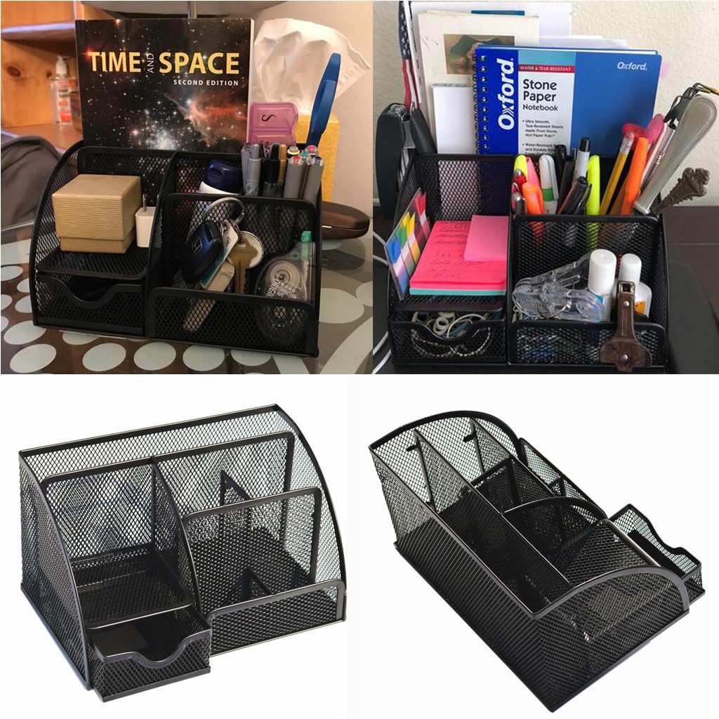 Office Desk Organizer With 6 Compartments Drawer The Mesh