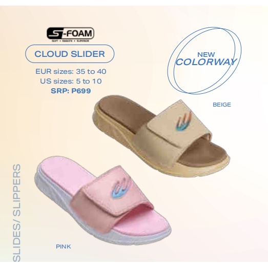 WORLD BALANCE "CLOUD SLIDER" SLIPPERS Shopee Philippines