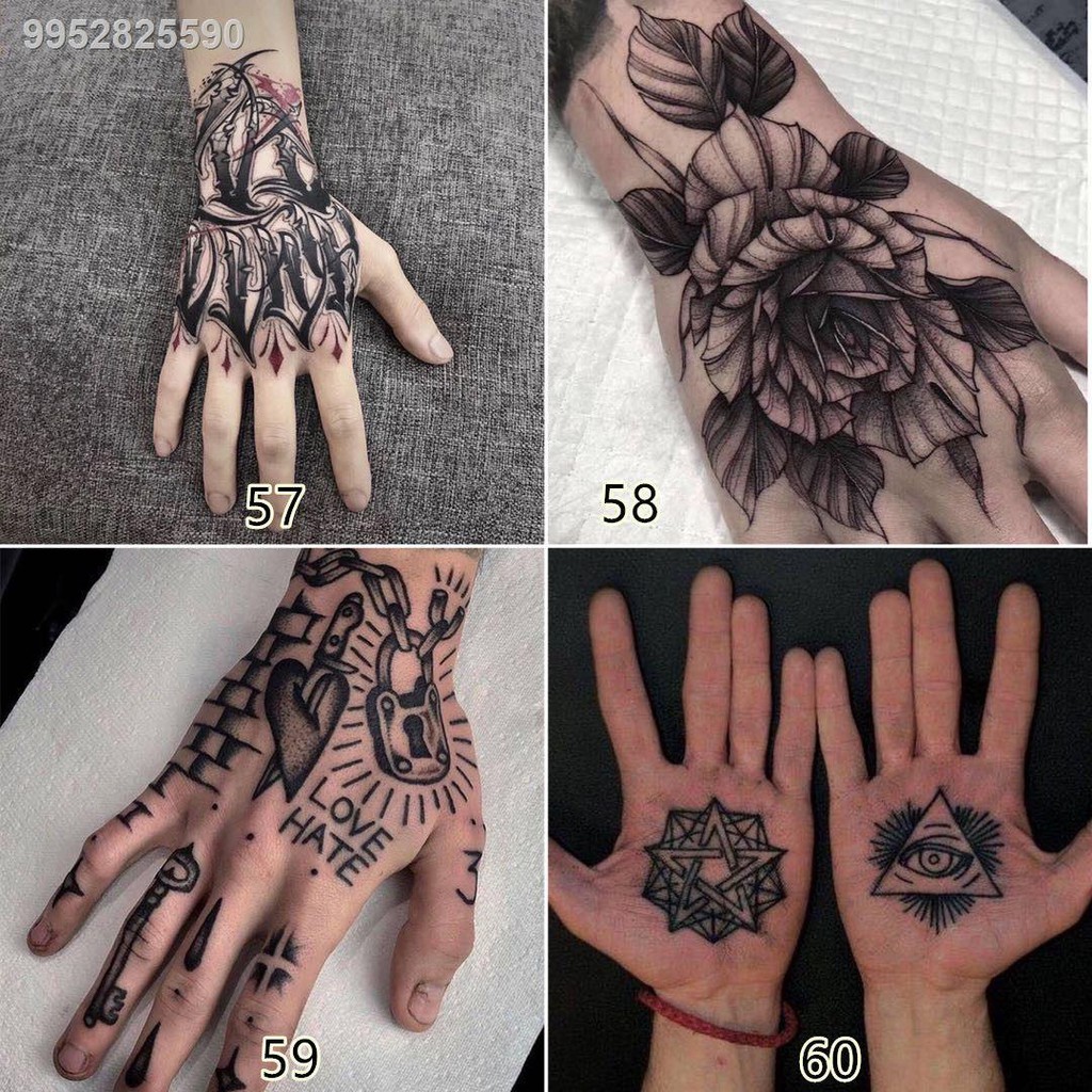 Tattoo Stickers Waterproof Long Lasting Personality Trendy Men And Women Arm Chicano Back Finger S Shopee Philippines