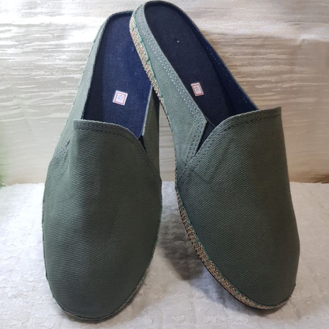 Fatigue green men's half shoes carcar made espadrilles for men | Shopee ...