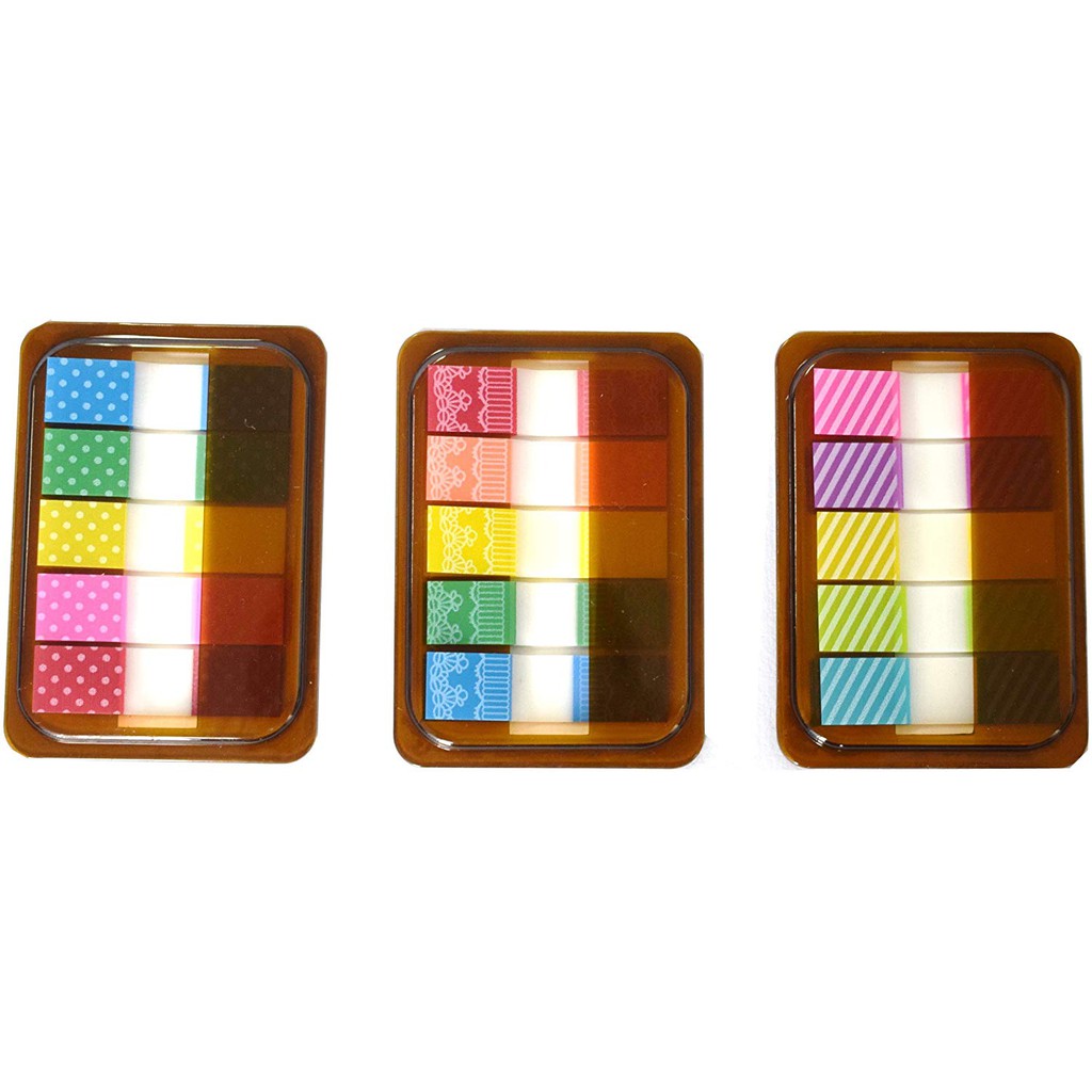 Download 1 Set Patterned Pop-up Translucent Index Tabs Flags Neon ...