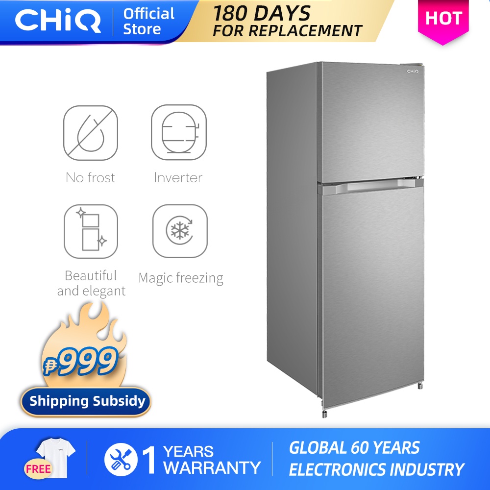 CHiQ [CTM07NII] 7cu.ft two door Refrigerator Fridge 1.9 cu.ft Inverter