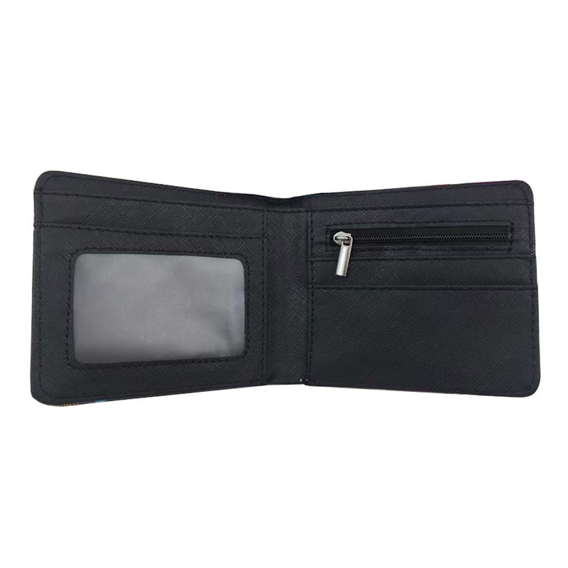 R ROBLOX Short Wallet PU Material Half Fold Leather Card Holder Coin Purse Game Merchandise
