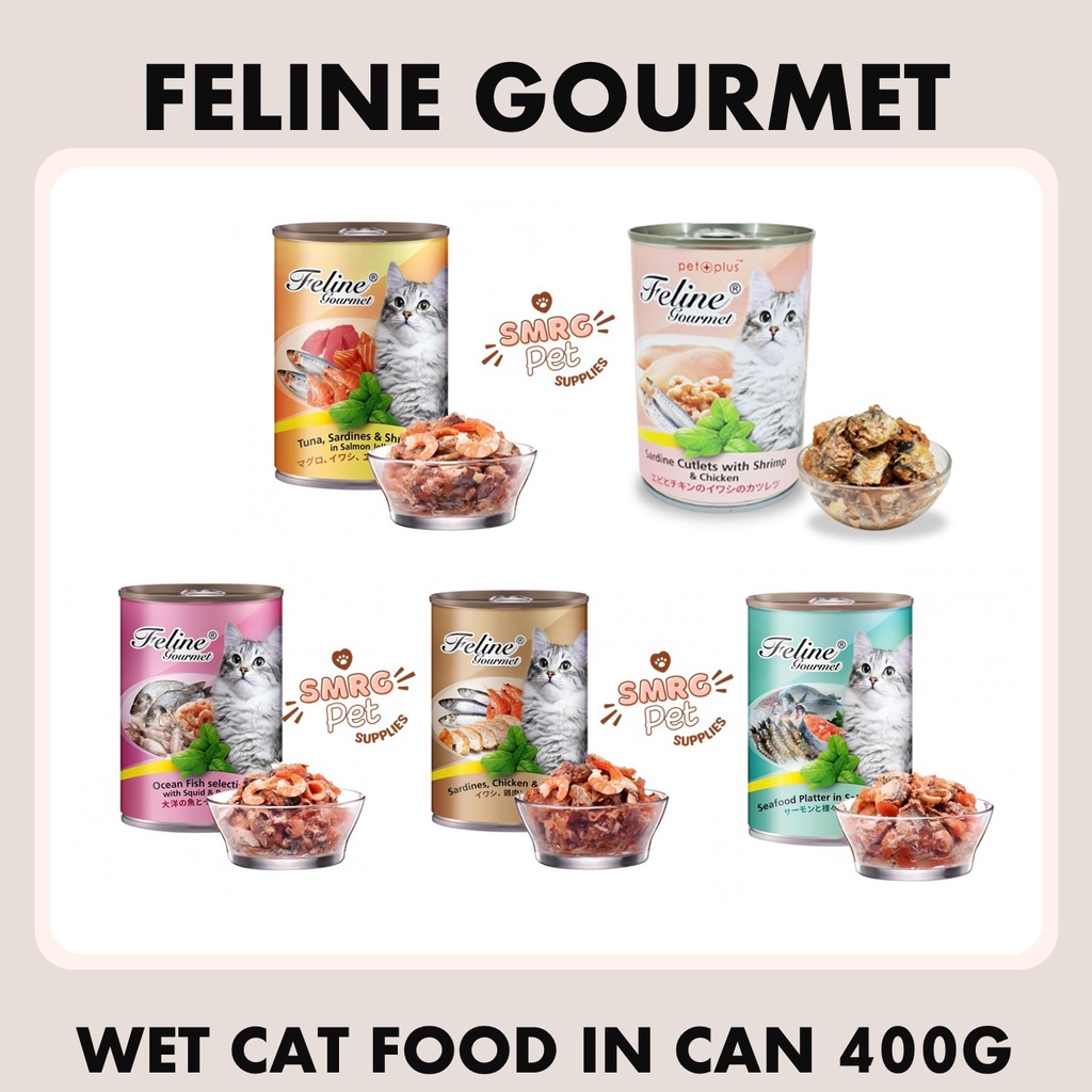 Pet Plus Feline Gourmet Wet Cat Food in Can 400g Shopee Philippines