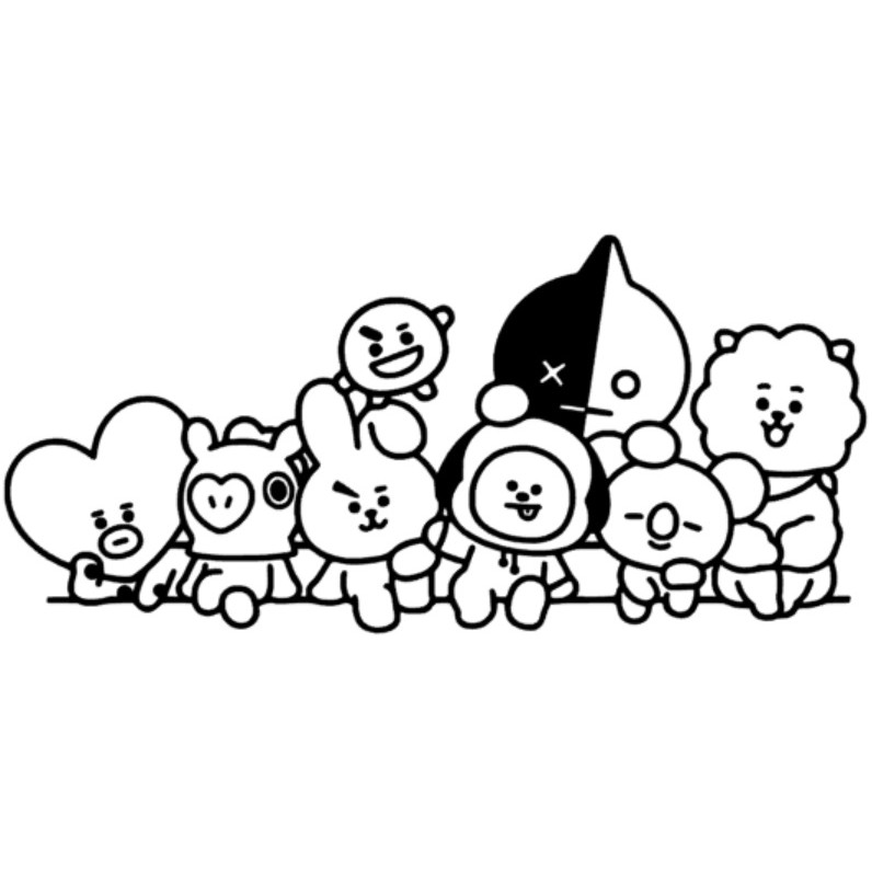 33+ Bt21 Characters Coloring Pages Images - COLORIST