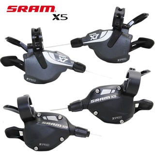 NEW SRAM X7 Left Hand Front 3 Speed Triple Rapidfire Trigger Lever MTB Shifter 