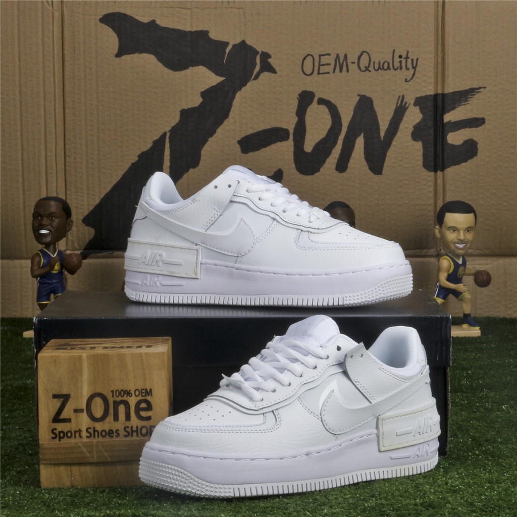 all white shadow air force 1