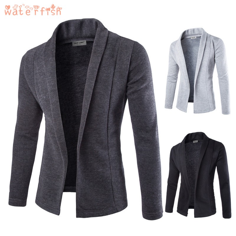 mens knitted blazer cardigan