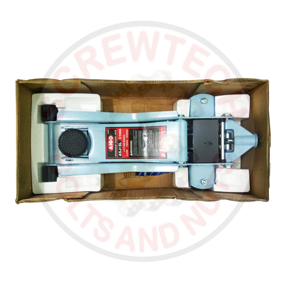 Aigo Hydraulic Jack With Rapid Lift Dual Pump 3 Ton Asj 3l