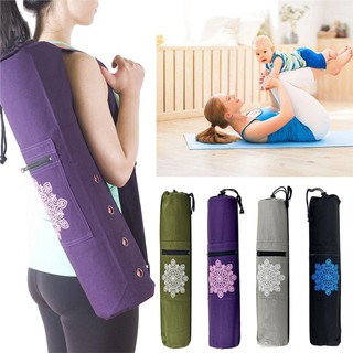 Straight Type Canvas Yoga Mat Bag Storing Yoga Mat Bag Shopee
