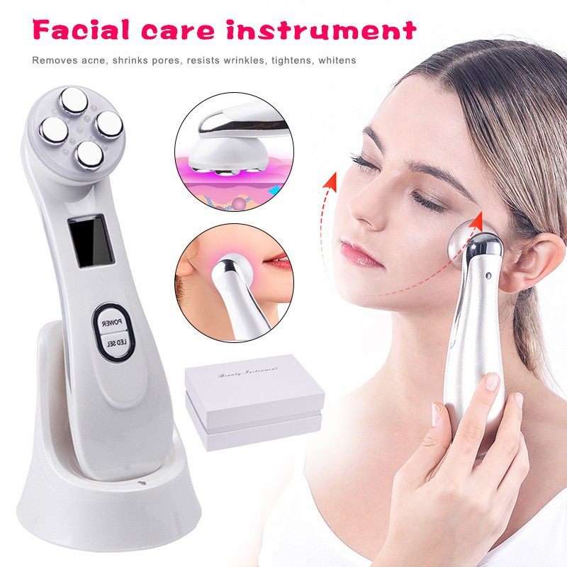Facial Beauty Massager RF EMS Radio Frequency Face Skin Tightening Machine  Skin Care Device with Box | Shopee Philippines