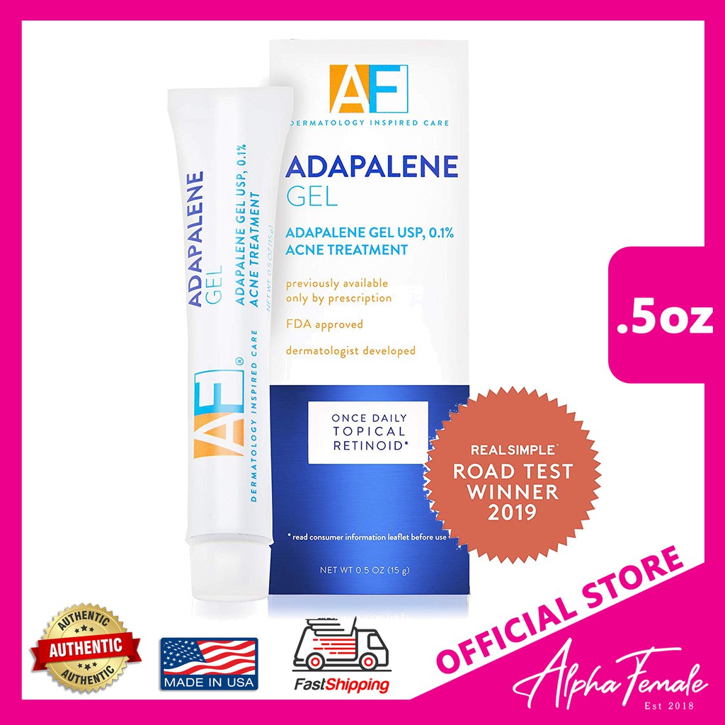 Acne Free Adapalene Gel 0.1%, Topical Retinoid Acne Treatment, 15 Gram